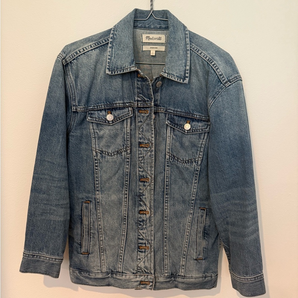 madewell oversized jean jacket